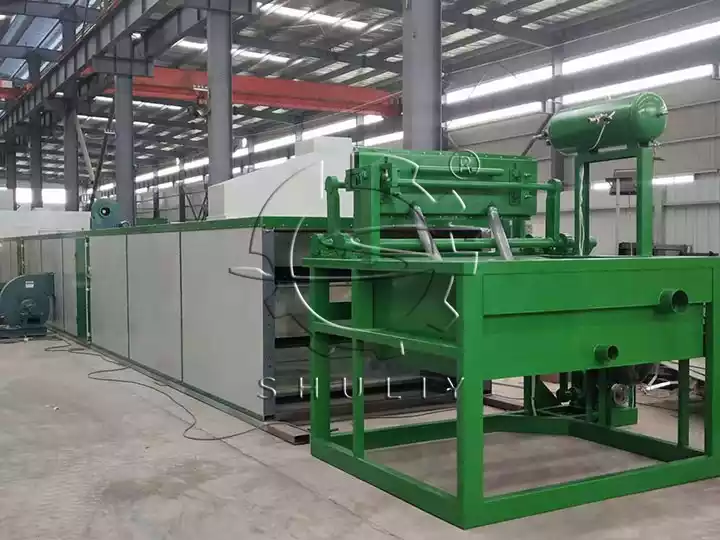 Complete egg tray processing plant